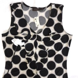 NWT The Limited Ruffle Front Sleeveless Top